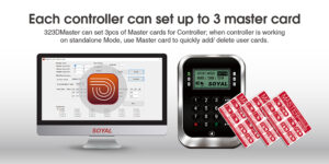Each Controller Can Set up to 3 Master Cards