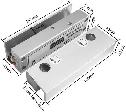 Frameless Glass Magnetic Lock – FL GMGL