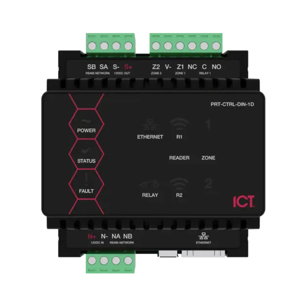 Protege WX DIN Rail Single Door Controller